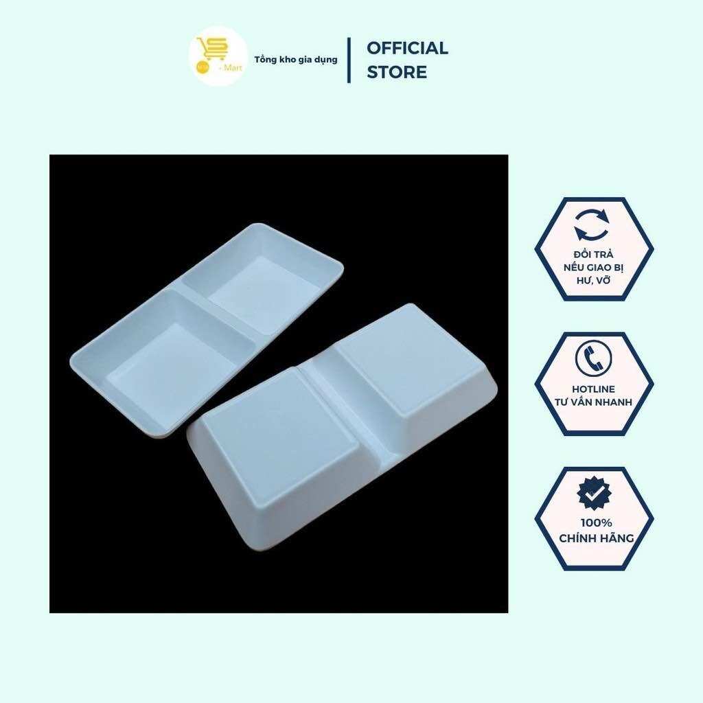 Chén Chấm Nhựa Fataco C103-C104 Màu Trắng, Chén Đựng Gia Vị, Chén Nước Chấm/Mắm/Muối Nhựa Melamine Cao Cấp  MTA-MART2