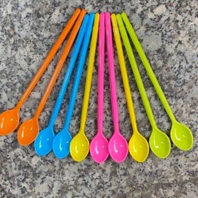 🥄set 10 cái muỗng nhựa đá chanh, sinh tố rico