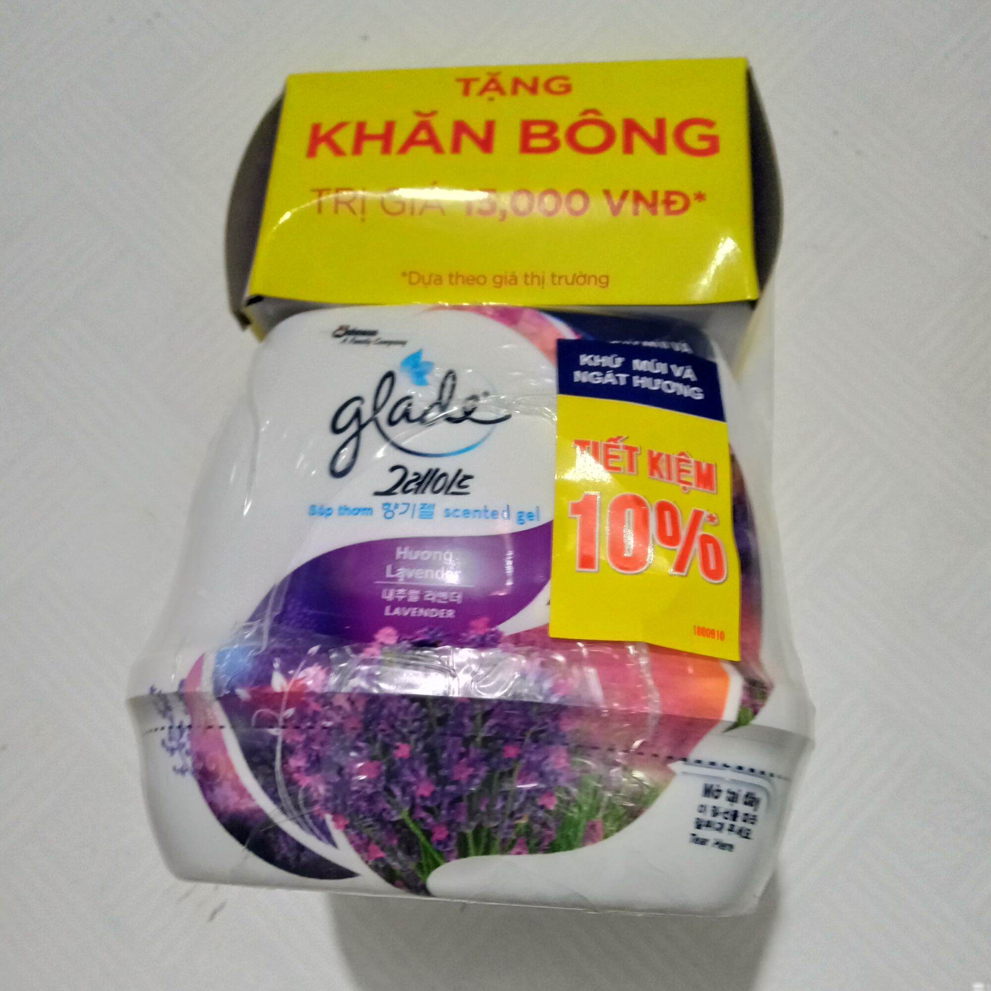 2 CỤC SÁP THƠM GLADE 180gam