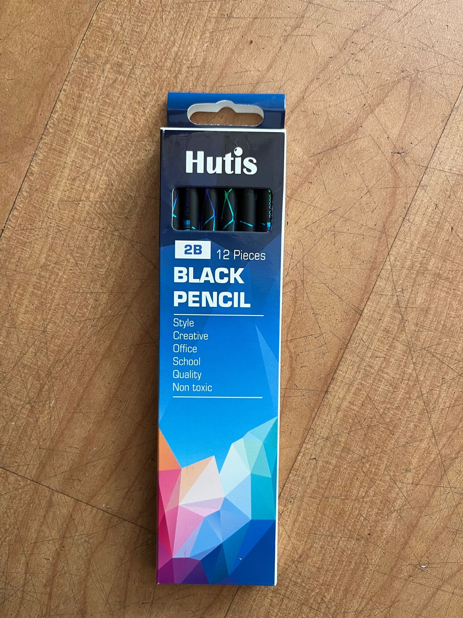 Bút chì gỗ đen 2b hutis