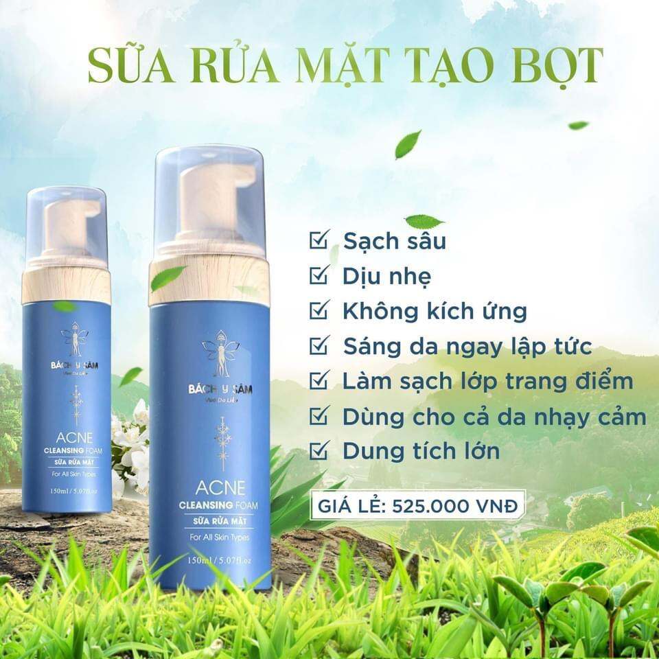 Sữa rửa mặt tạo bọt Bách y sâm (150ml)