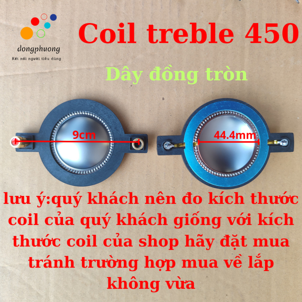 Coil treble 450 44.4mm dây đồng chất lượng