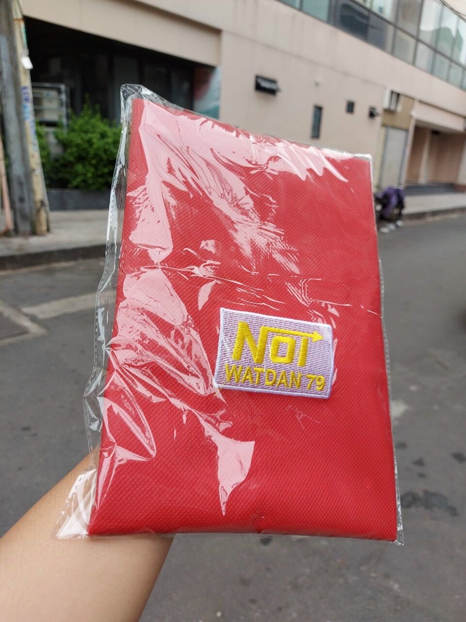 Da yên thái đỏ thêu