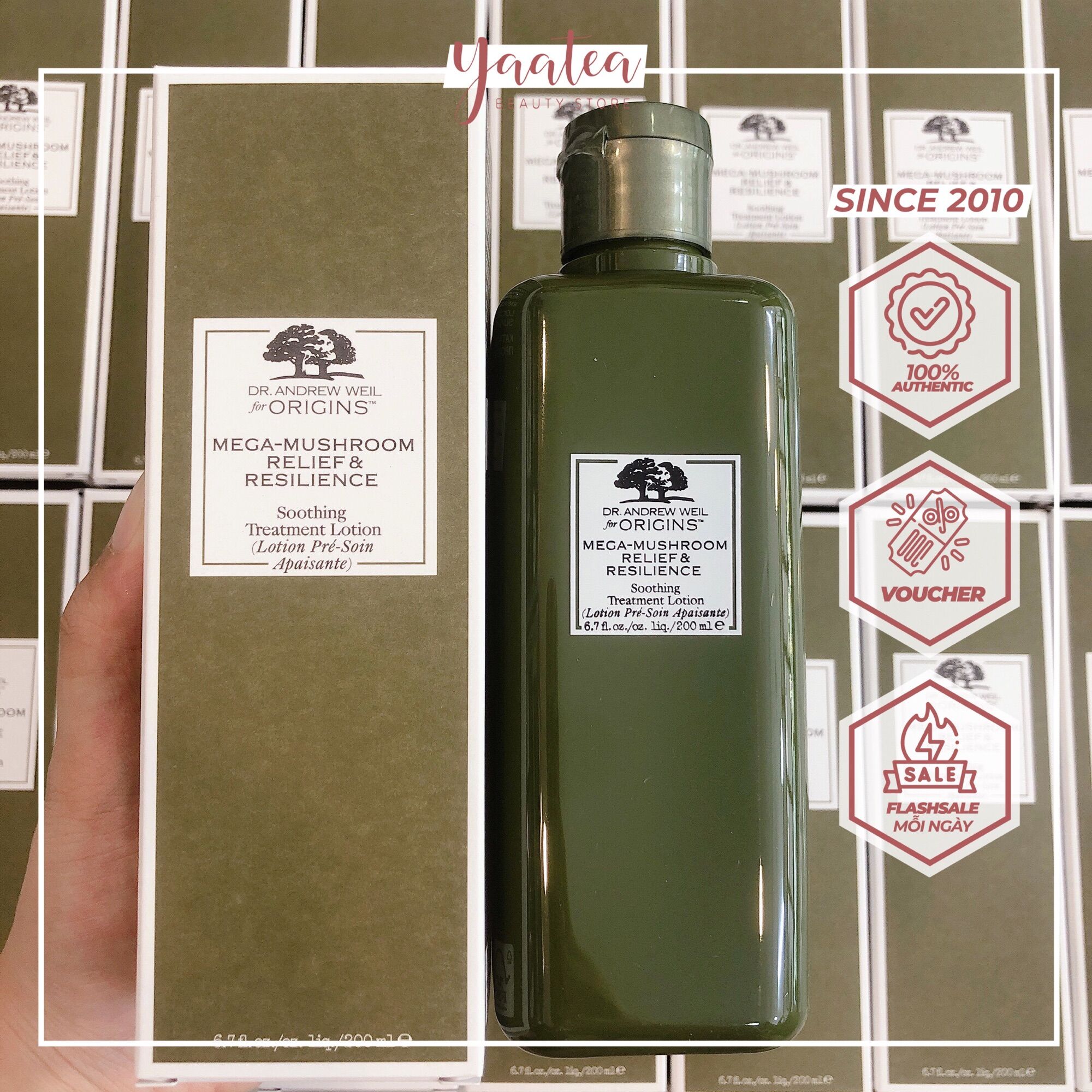 Lotion Nấm Origins Mega-Mushroom Relief & Resilience Soothing Treatment
