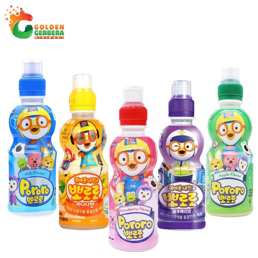 Combo 6 chai Paldo poporo đủ vị 235ml Hàn quốc