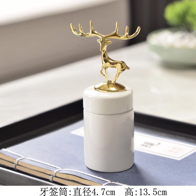 Hộp đựng tăm xỉa răng phong cách bắc âu sang trọng sáng tạo độc đáo