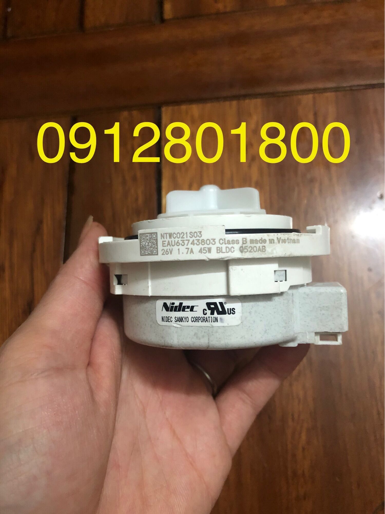 Bơm Xả Máy Giặt LG DC 26V - 1,7A - 45W