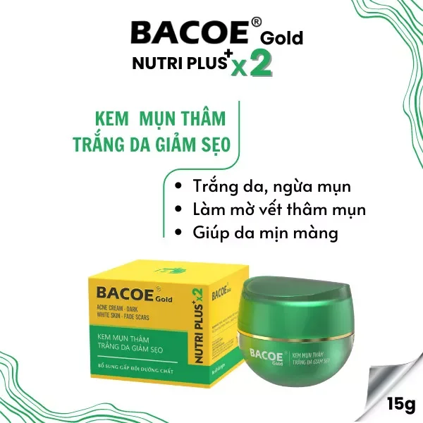 Bacoe kem diếp cá mụn thâm 15gr
