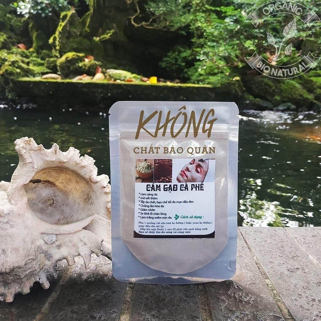 Bột đắp mặt Cám Gạo Cà Phê handmade