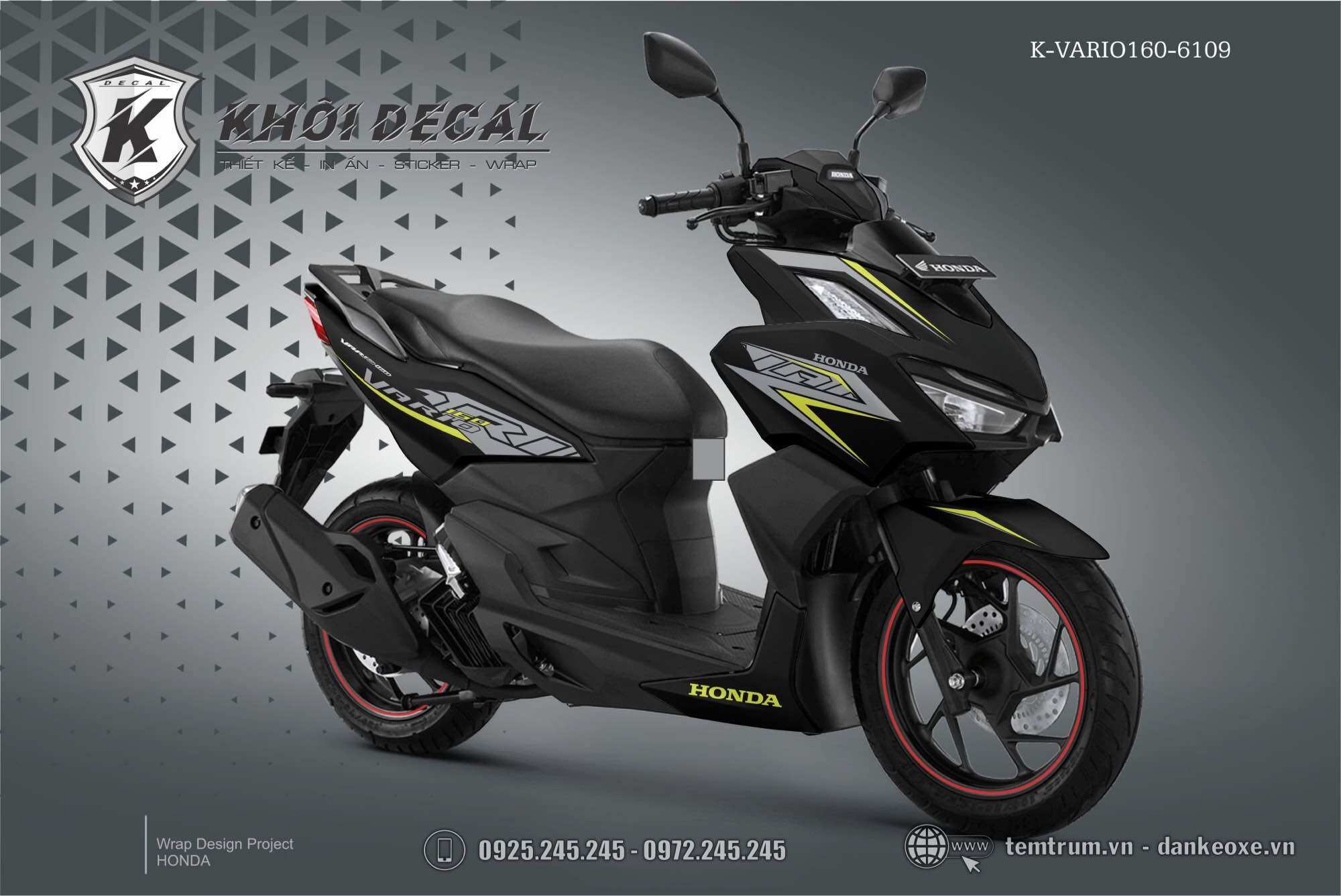 Tem Vario 160 decal cao cấp