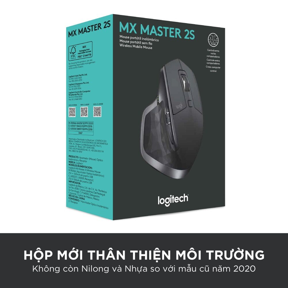 Chuột không dây Bluetooth Logitech MX Master 2s