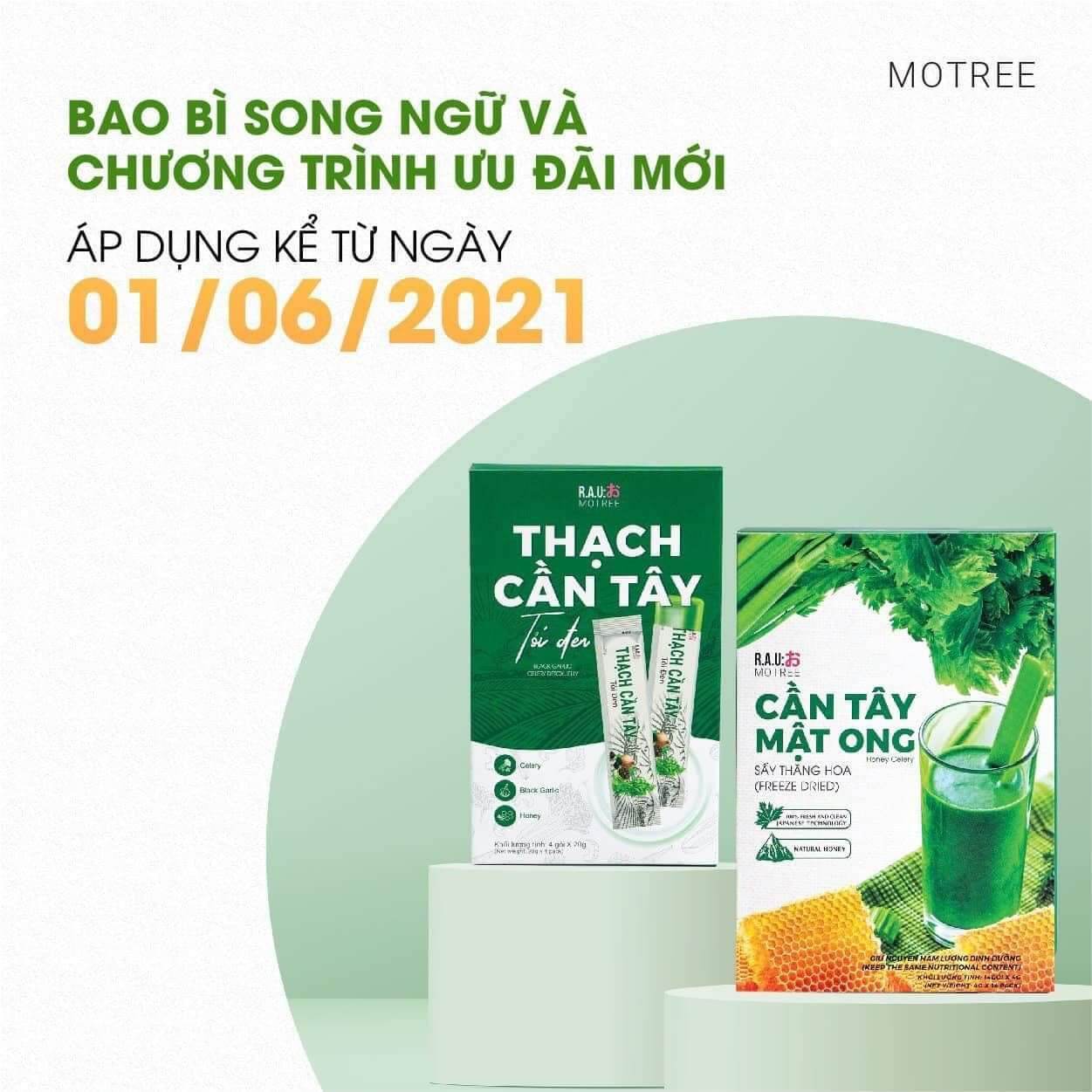 Cần Tây Mật Ong Motree ( hộp 14 gói )