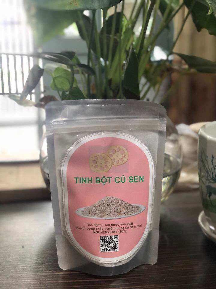 Tinh Bột Củ Sen Nguyên Chất-Túi 200gram.