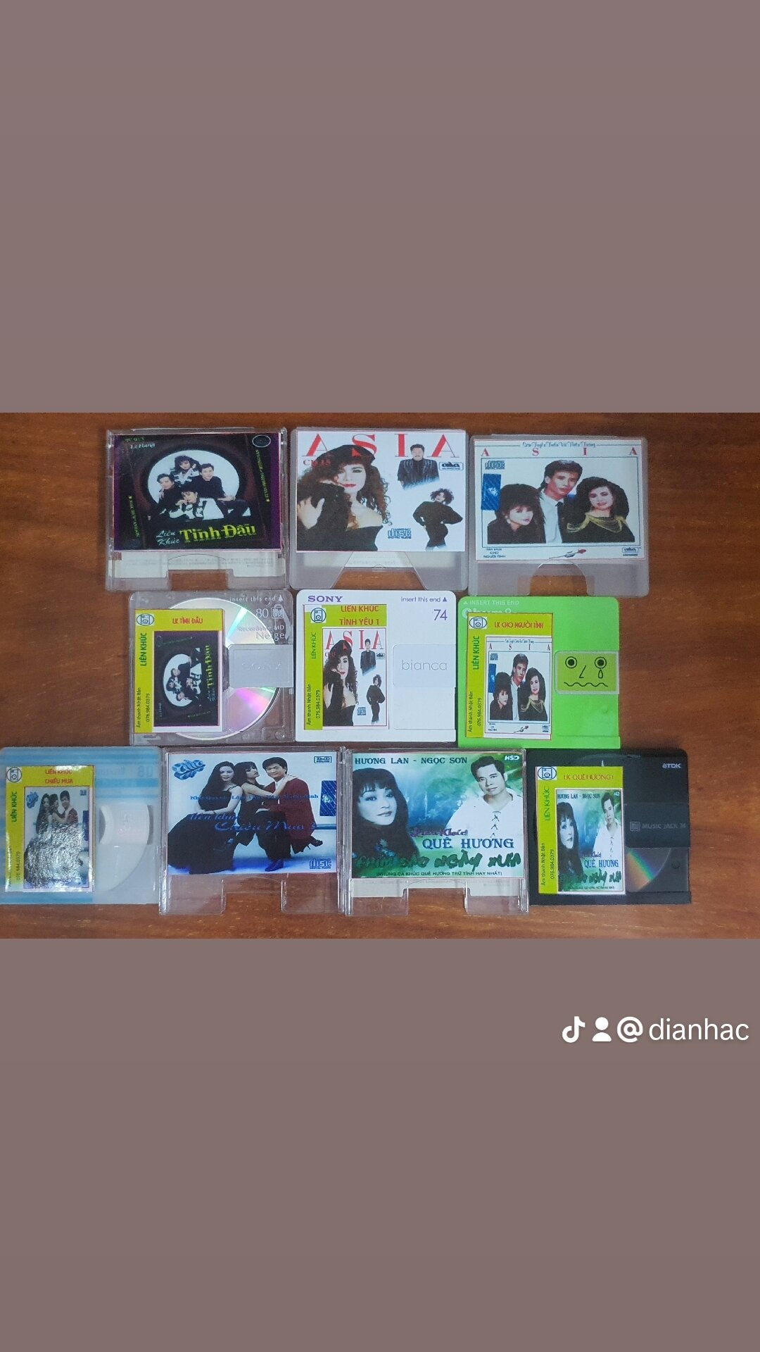 [MDCD] Bộ 5 đĩa nhạc MD Liên khúc hải ngoại chọn lọc  1