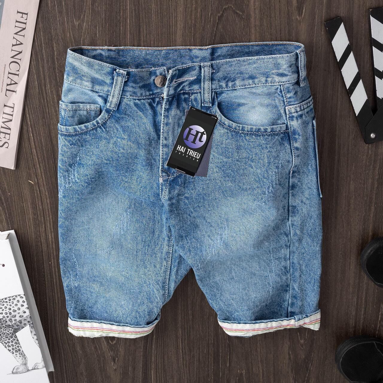 [HCM]Quần short jean nam vải giản cao cấp HT59