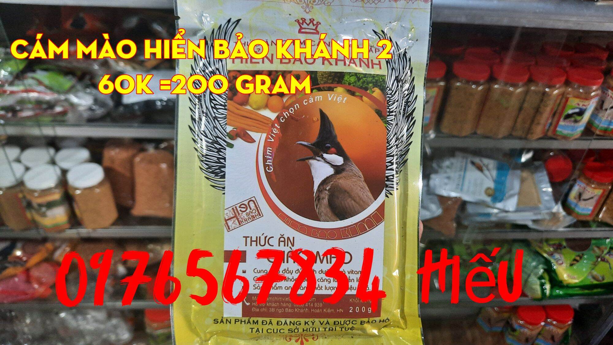 Cám chào mào hiển bảo khánh số 2
