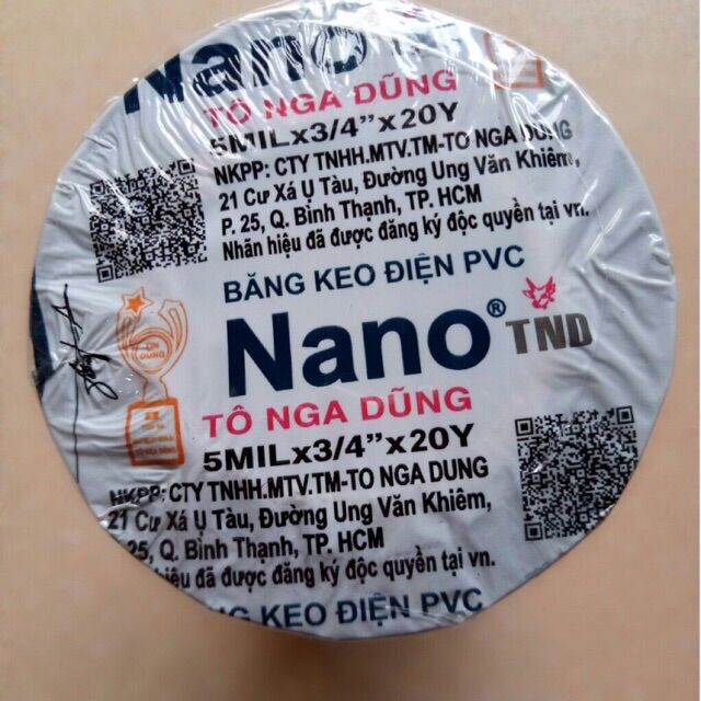 Cây 10 cuộn keo điện nano 10y 20yard