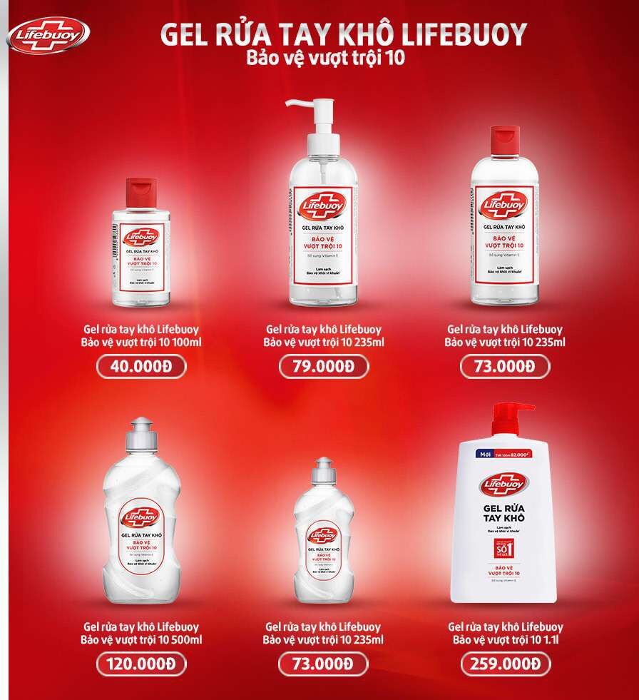 Lifebuoy Dung dịch diệt khuẩn 330ml vòi