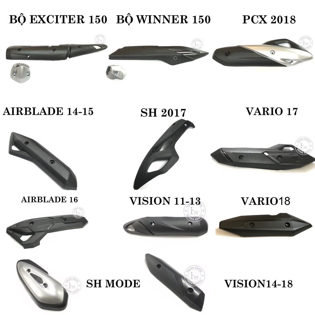 Ốp pô che pô nhựa xe Vision 2011-2013( giá rẻ)