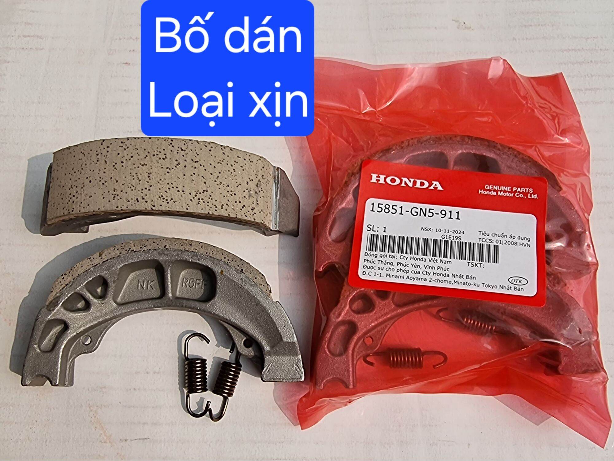 Bố thắng đùm trước sau wave - dream - rs - ws- fu (loại xịn)
