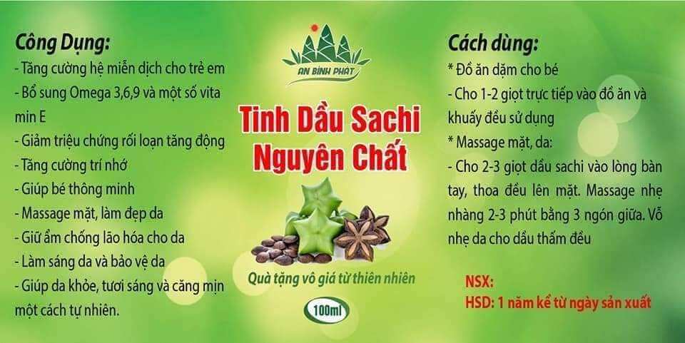 Tinh dầu Sachi nguyên chất 50ml