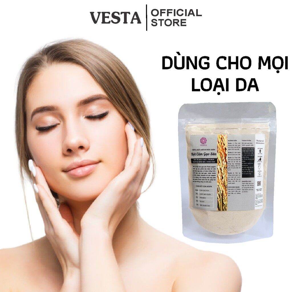 BỘT CÁM GẠO ĐẮP MẶT TẨY TẾ BÀOLÀM ĐẸP TẠI NHÀ BỊCH 100G(NGỌC 39K)