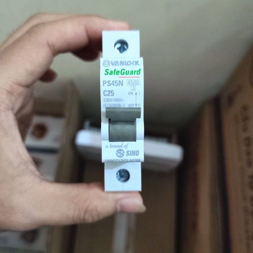 Cầu dao tự động, aptomat mcb , cb tép 1p dòng cắt 4,5ka ps45n sino