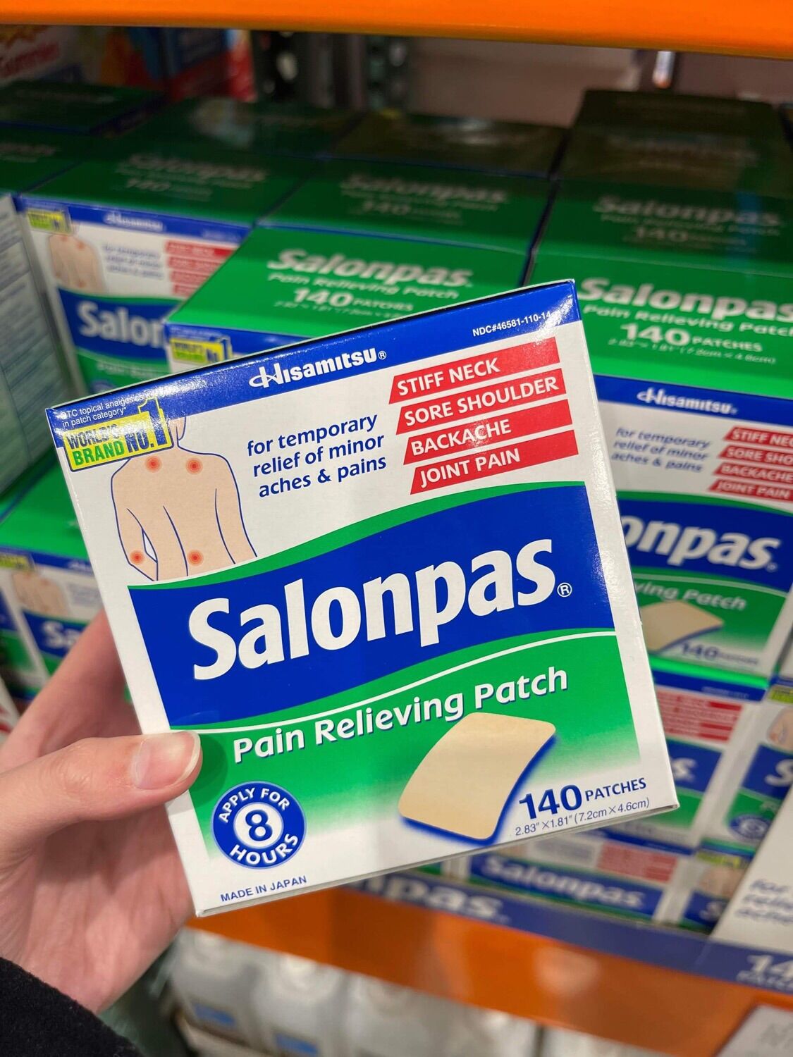 MIẾNG DÁN SALONPAS CỦA MỸ 140 MIẾNG