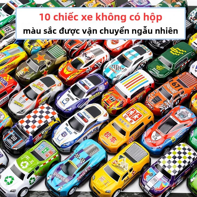 Bộ Xe Đua Hợp Kim Cho Trẻ Em - Bộ Sưu Tập Xe Ô Tô Bật Lại Bằng Kim Loại Quà Tặng Đồ Chơi Cho Bé Trai