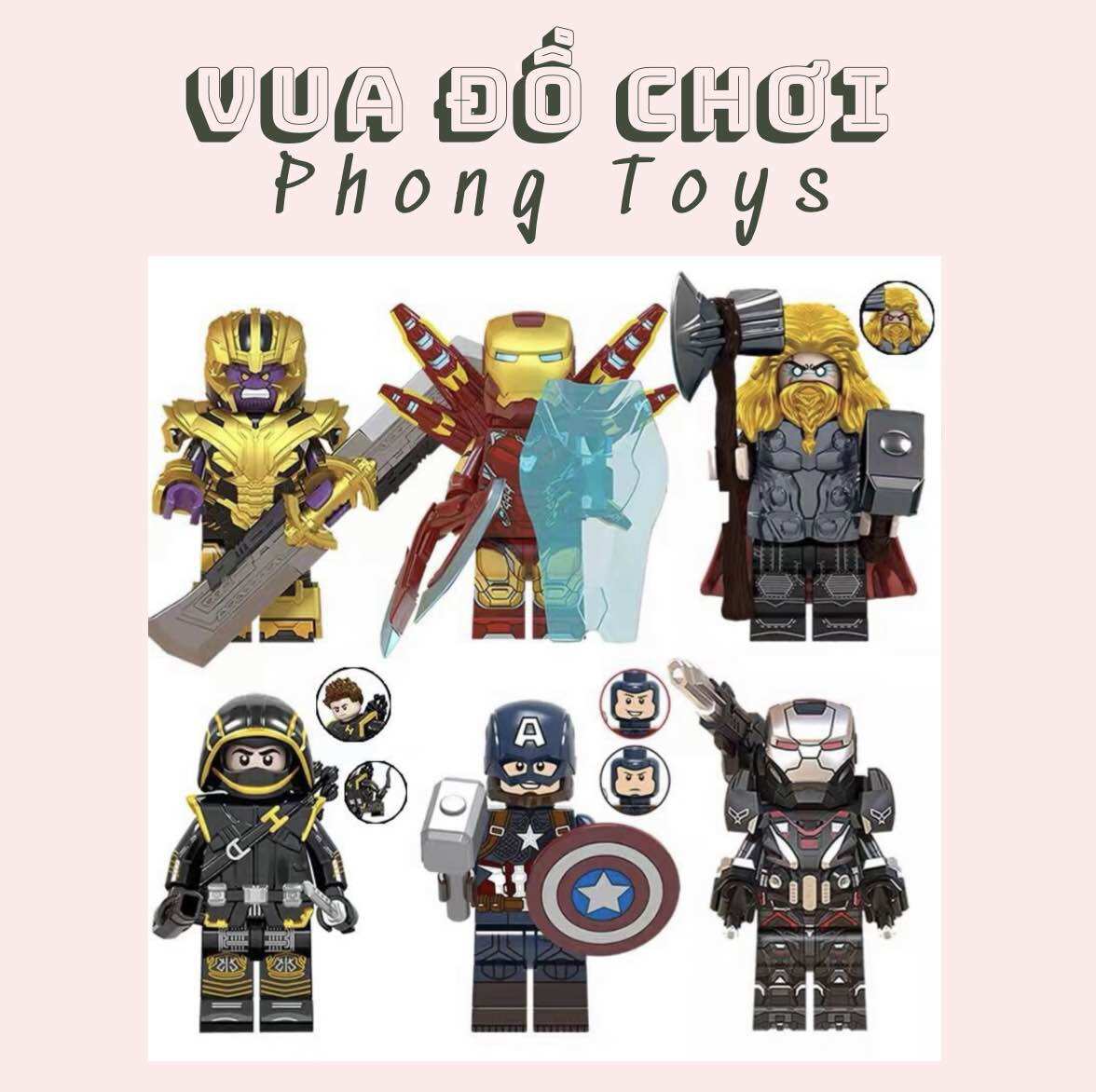 Lắp ráp Xếp hình mini : Siêu anh hùng - Nhân vật nổi tiếng biến hình
