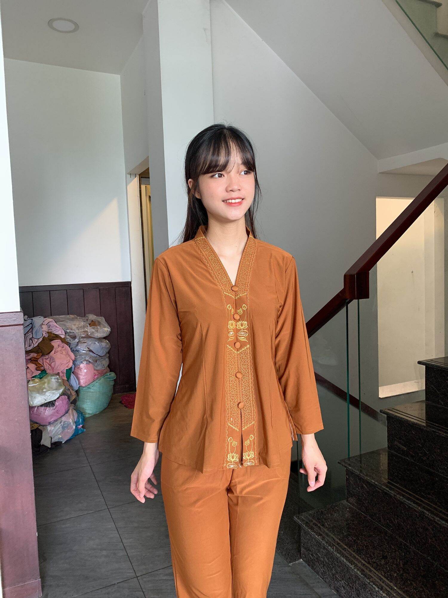 Đồ bộ đồ lam đi chùa#lắc balai thun.