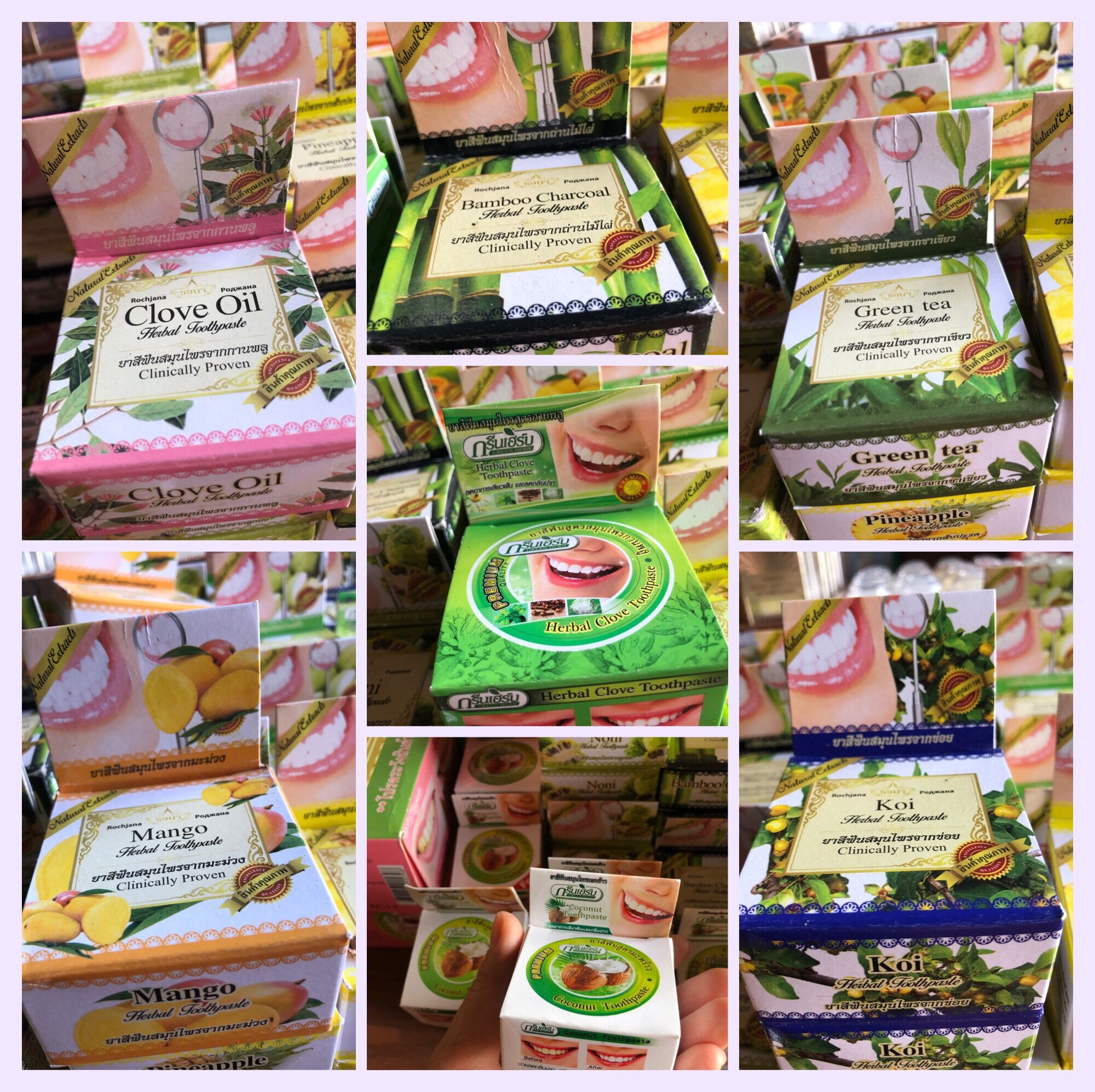 Kem Trắng Răng Thai Herbal Toothpaste Thái Lan 30g