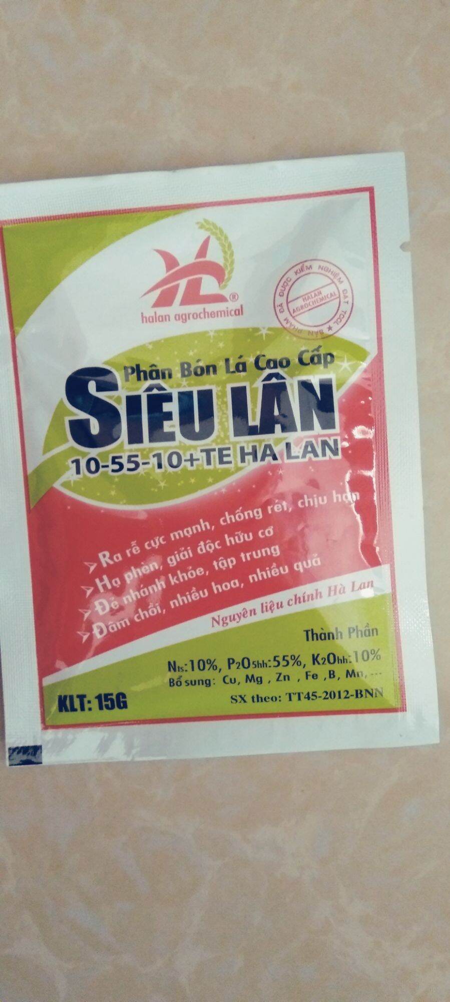 Phân bón lá cao cấp siêu lân đỏ 15g