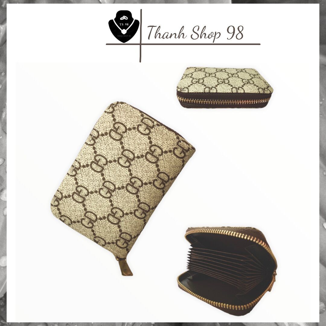 Ví nữ ngắn nhỏ xinh đựng tiền đựng thẻ có ngăn kéo nhiều ngăn tiện dụng