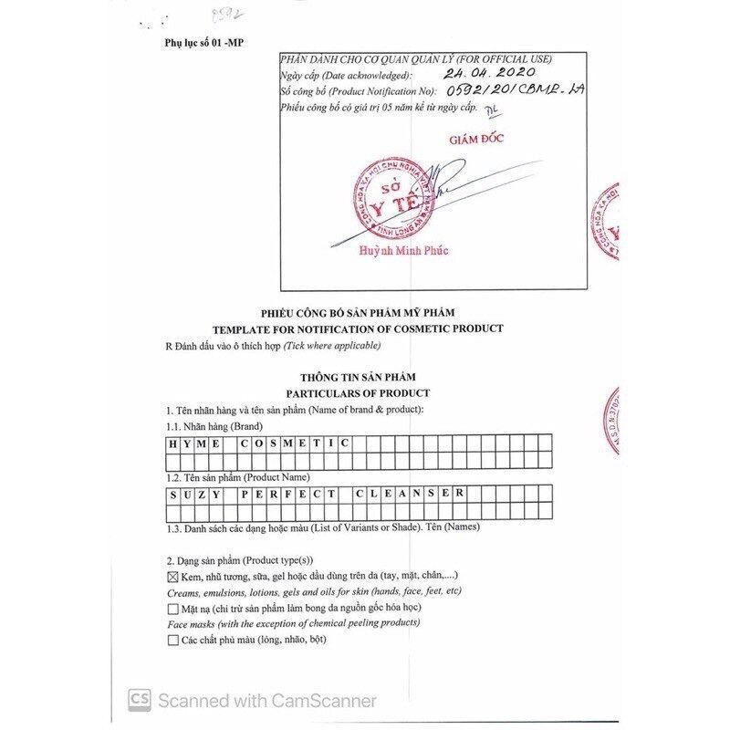 Sữa rửa mặt SuZy