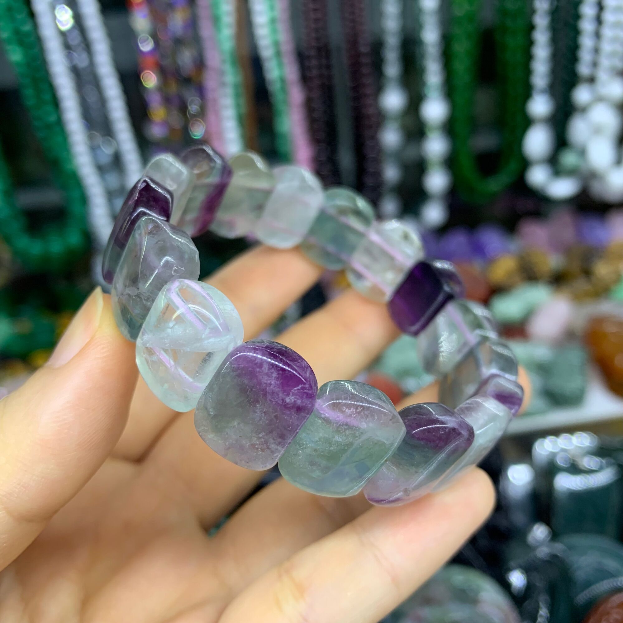 Vòng Đeo Tay Đá Thạch Anh Fluorite