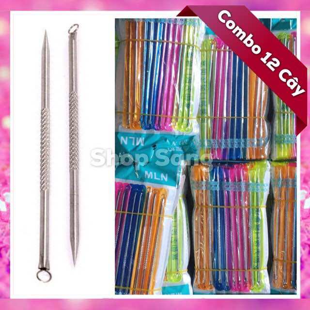 |loại dài | combo 12 cây nặn mụn 2 đầu 12cm