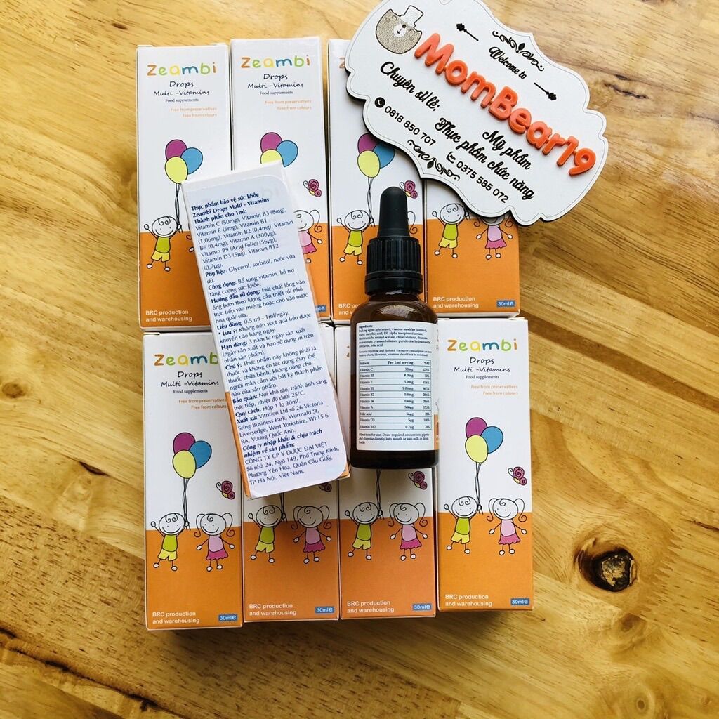 Vitamin Zeambi 30ml cho bé Từ Anh Quốc