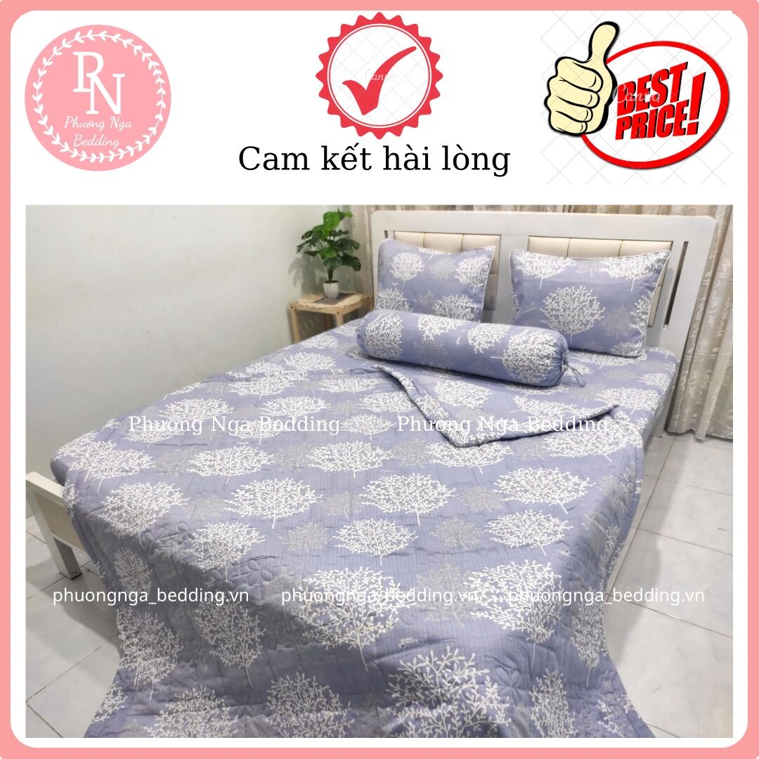 [HCM] [Link 2] Ga lẻ 1m6 cotton Thắng Lợi chuẩn logo(không áo gối dùng cho nệm cao từ 3-15cm)