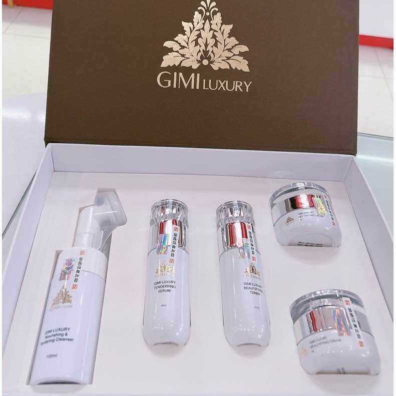 Mẫu thử các mẫu sản phẩm của Gimi Luxury - Serum , Toner , Kem chống nắng , kem đêm - Hũ chiết 3-5g Gimi chính hãng