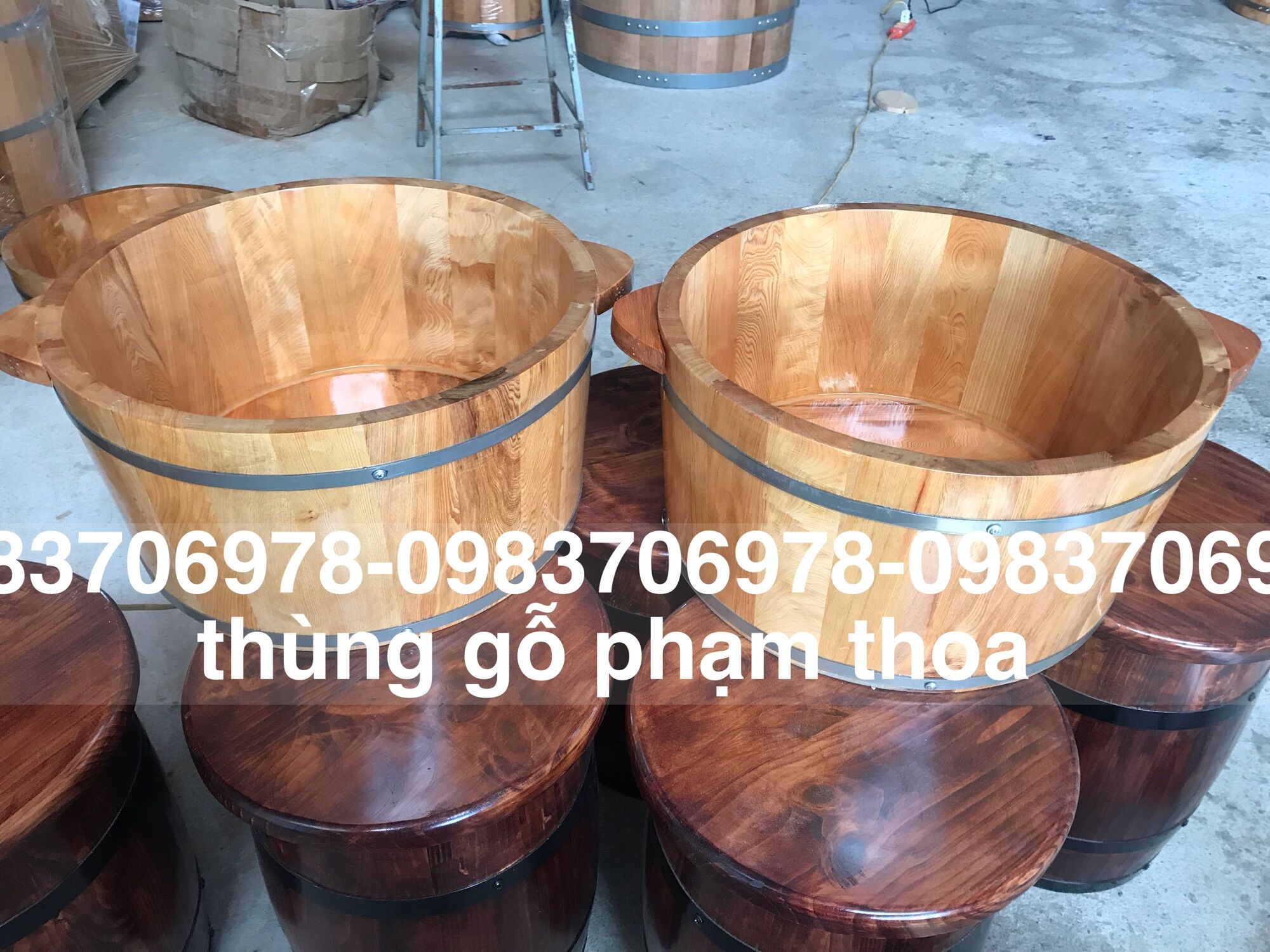 Chậu gỗ pomu ngâm mông phụ khoa cao cấp