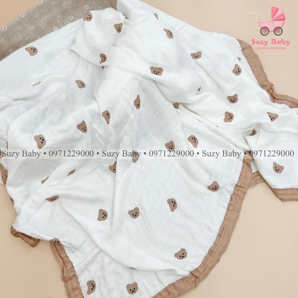 Khăn aden sợi tre 4 lớp turkey cho bé