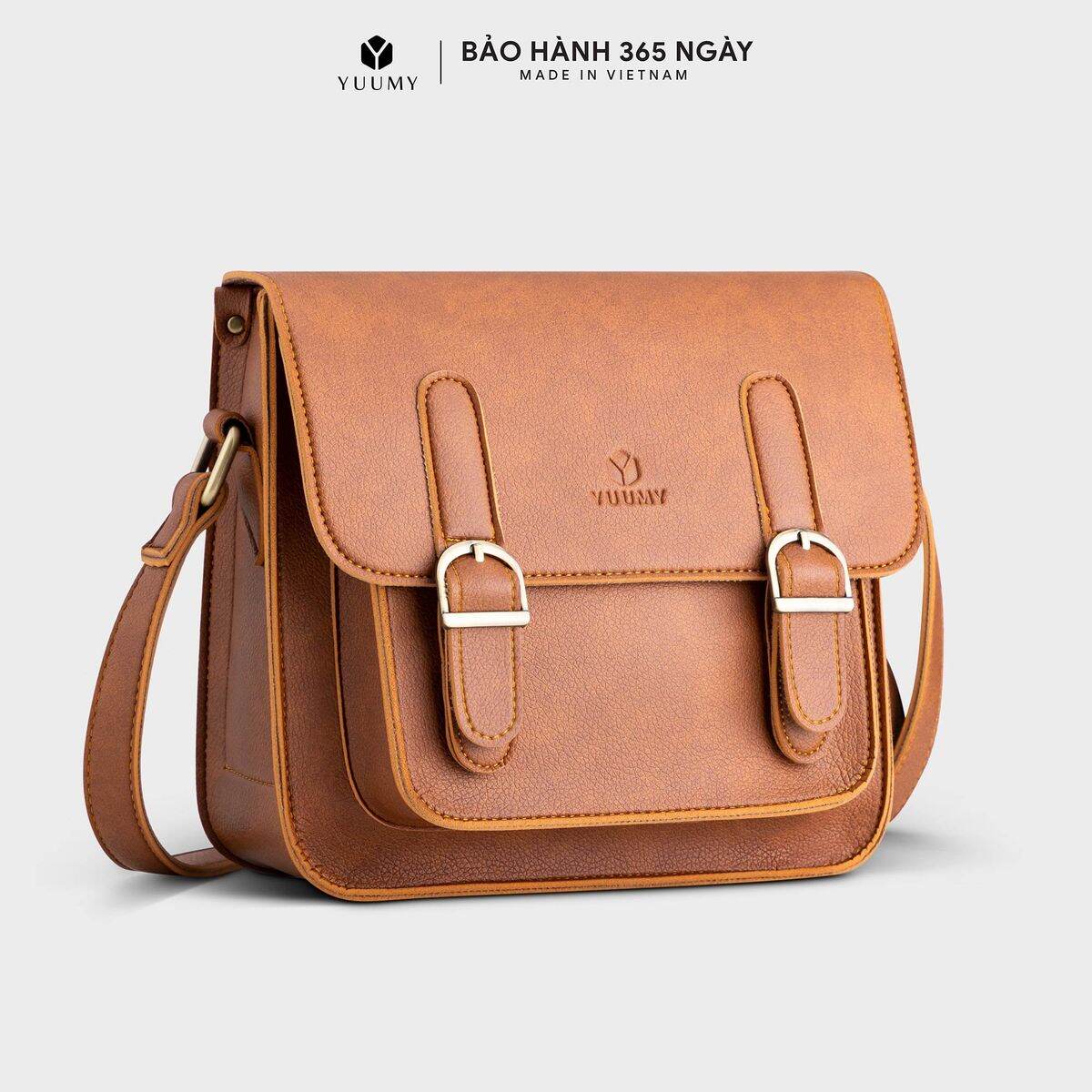 Túi đeo chéo nữ mini khóa đôi yn116 - yuumy