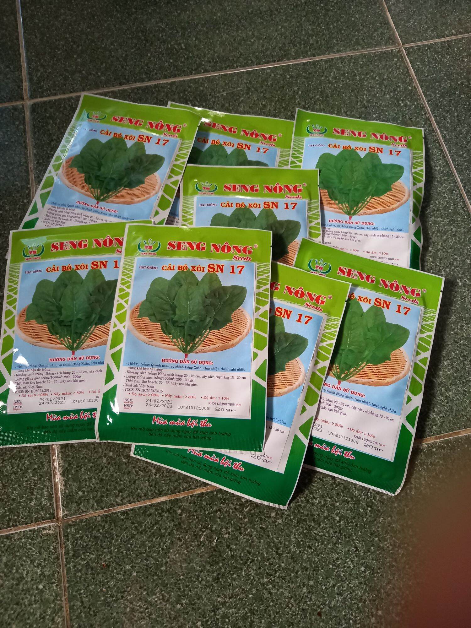 Hạt  CẢI BÓ XÔI  20gr