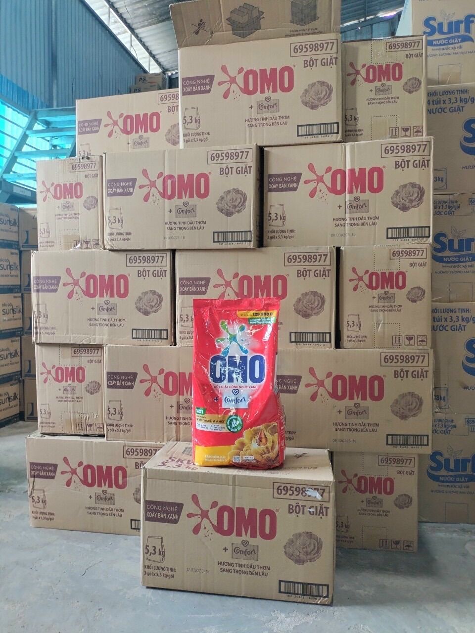 Bột Giặt Omo Thế Hệ Mới 5,5kg tặng