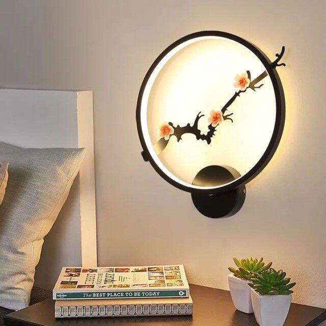 Đèn tường led hình hoa đào 9w, đèn phòng ngủ,đèn treo tường, đèn gắn tường, đèn trang trí, đèn decor bảo hành 12 tháng