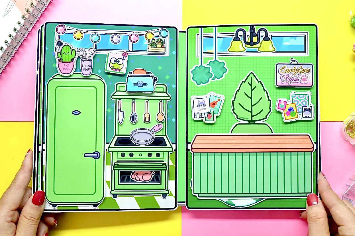 Ngôi nhà ếch xanh Kerropa của toca - Búp bê giấy