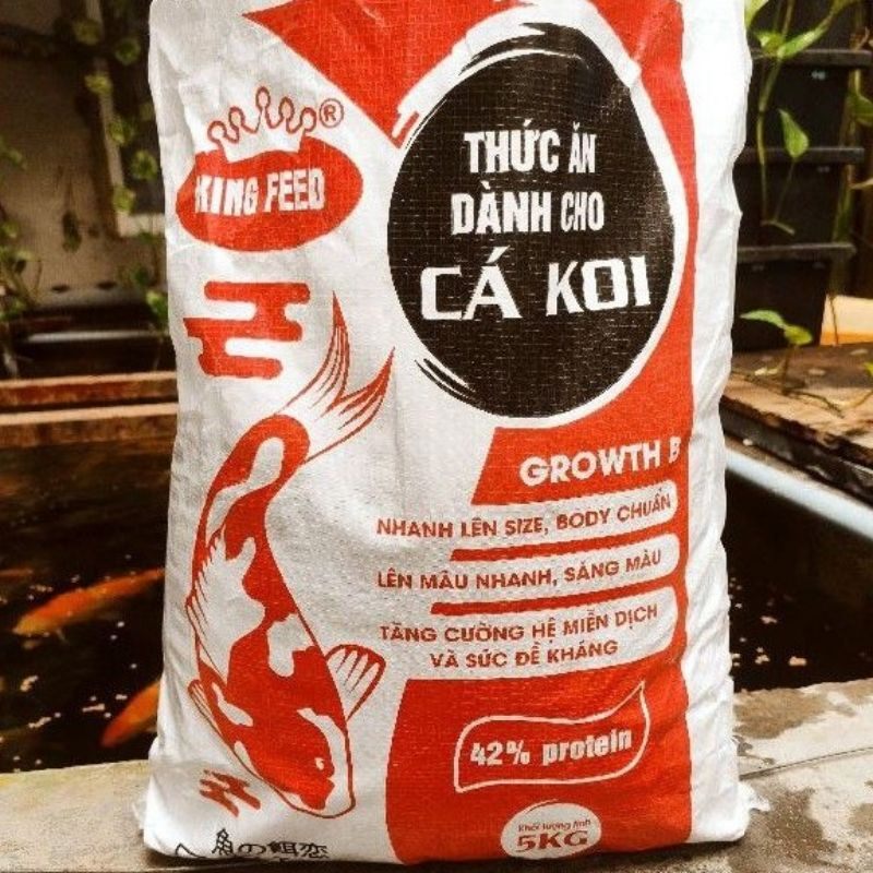 1kg cám cá koi king feed 42% đạm