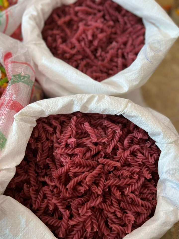 500g nui xoắn rau củ, gạo lứt