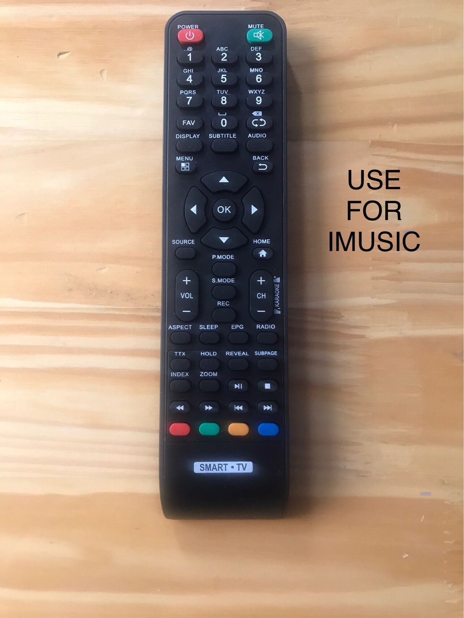 Remote điều khiển tivi led Imusic Smart